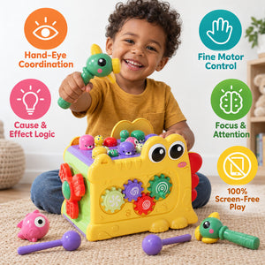 Whack-a-Mole Activity Cube with Xylophone