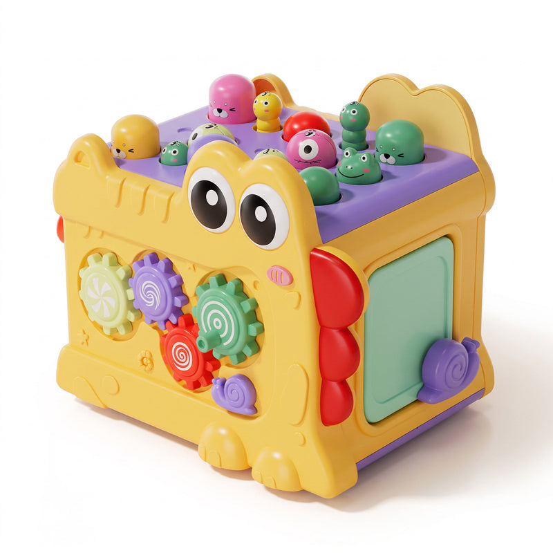 Whack-a-Mole Activity Cube with Xylophone