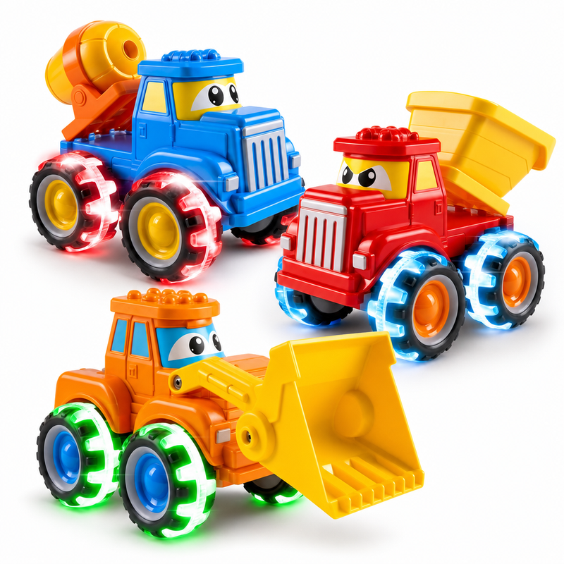 Motion-Activated Monster Truck Toy Set