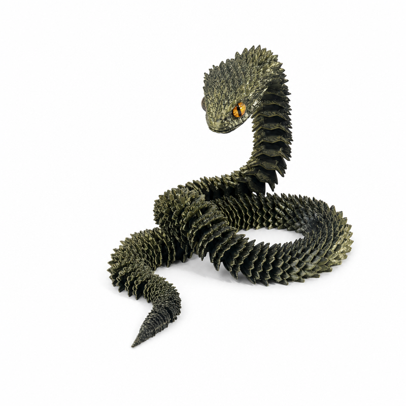 Articulated 3D-Printed Viper Snake
