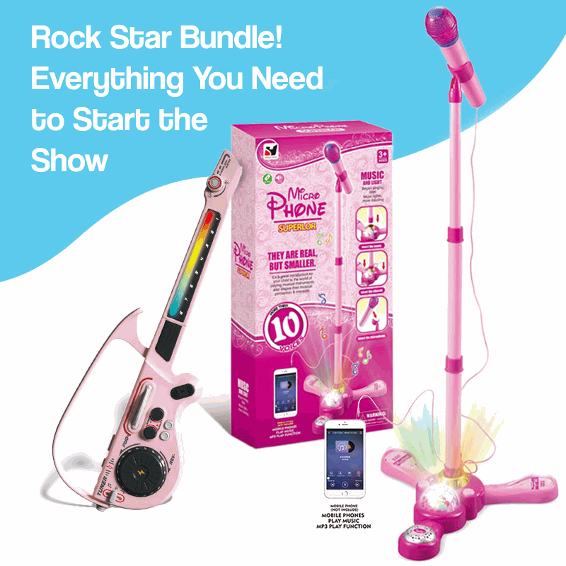 Complete Karaoke Mic Set with LED Stand