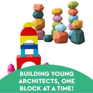 Wooden Building Blocks Set