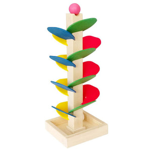 Wooden Tree Marble Ball Run Track